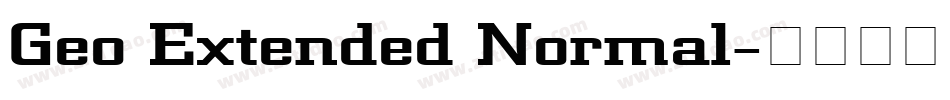 Geo Extended Normal字体转换